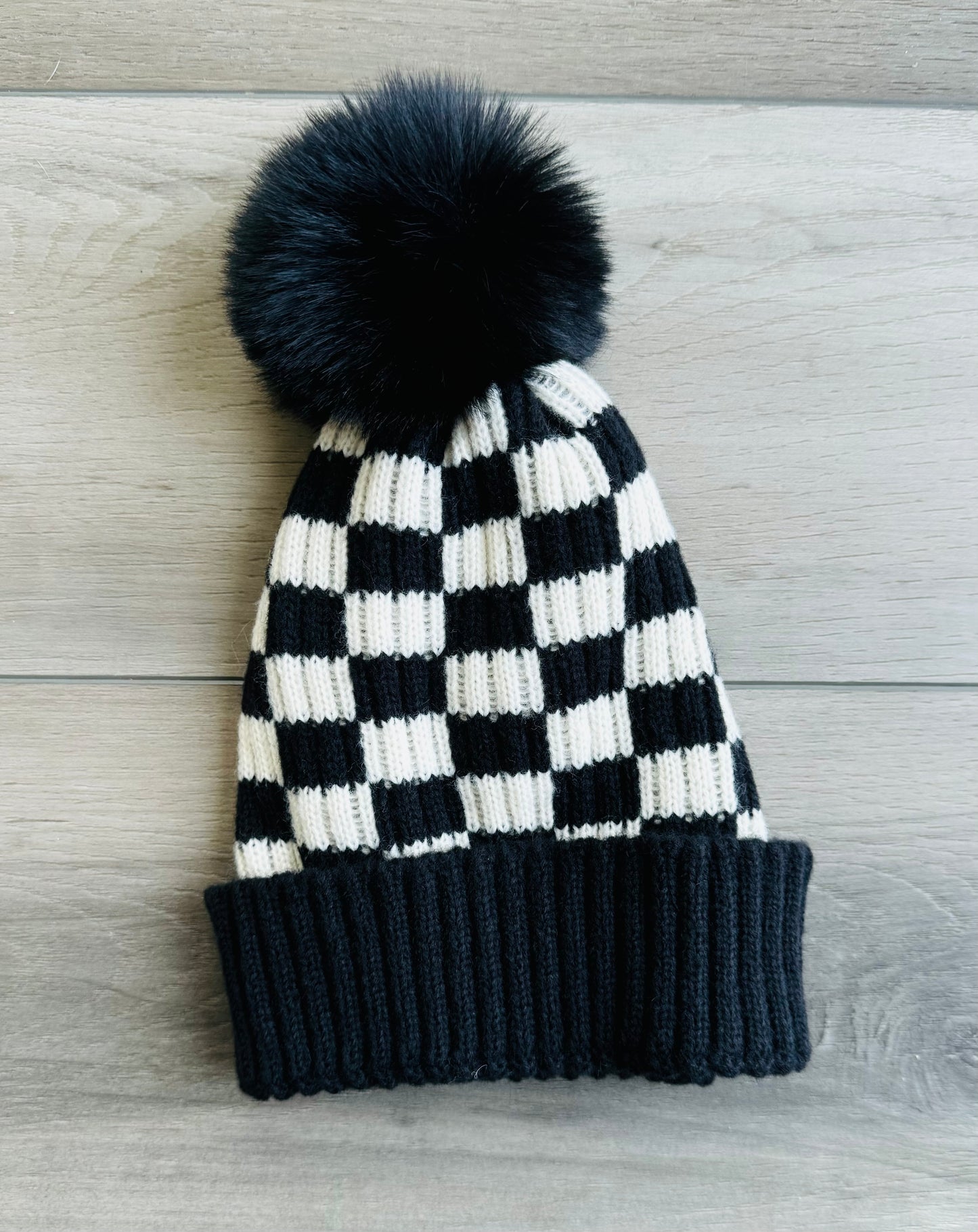 Checkered Beanie