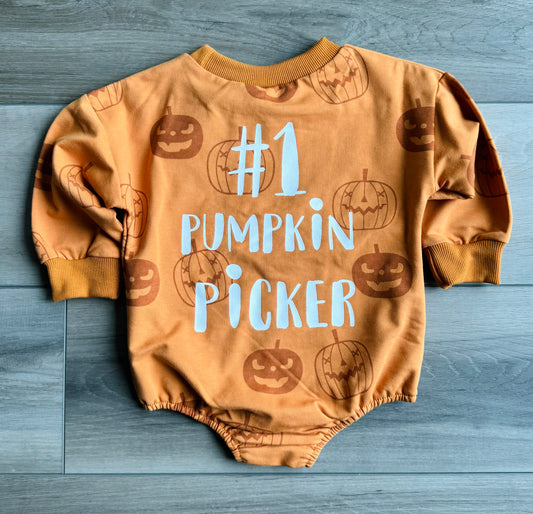 #1 Pumpkin Picker Romper