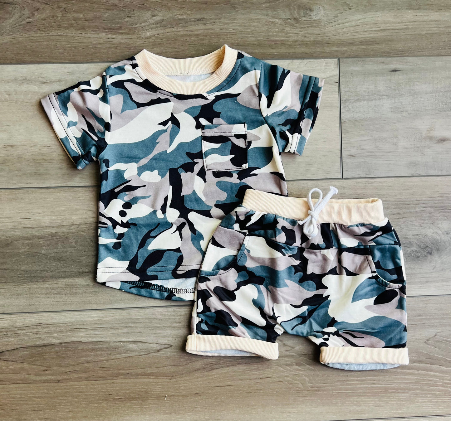 Camo Shorts Set