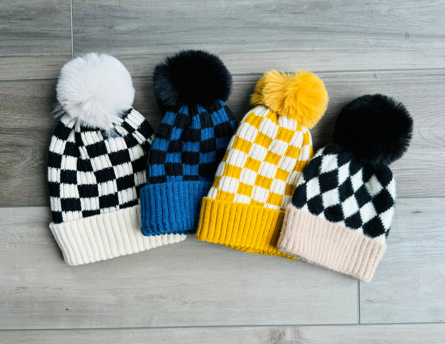 Checkered Beanie