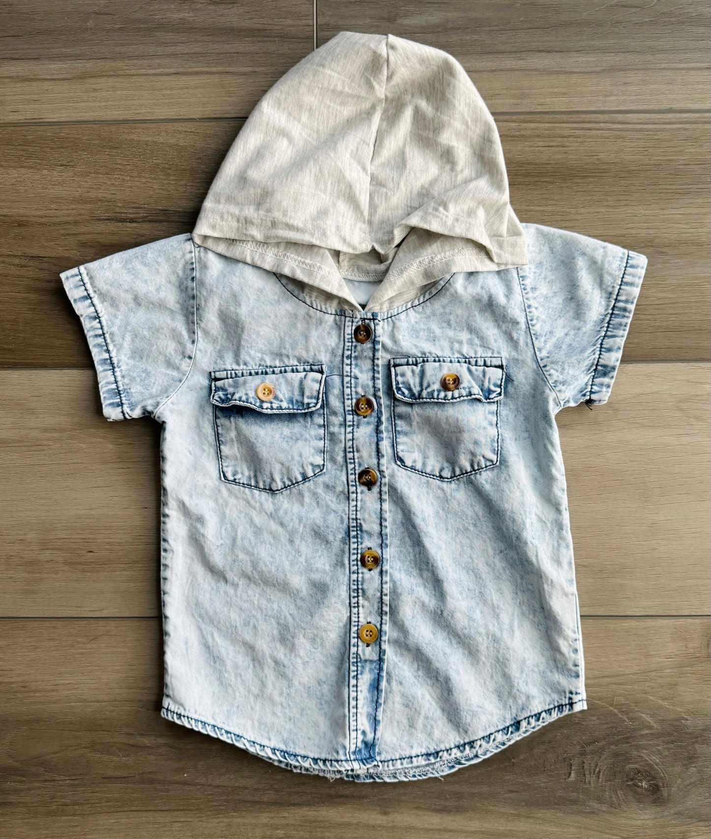 Short Sleeve Denim Shirt