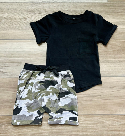 Camo Shorts Basics Set