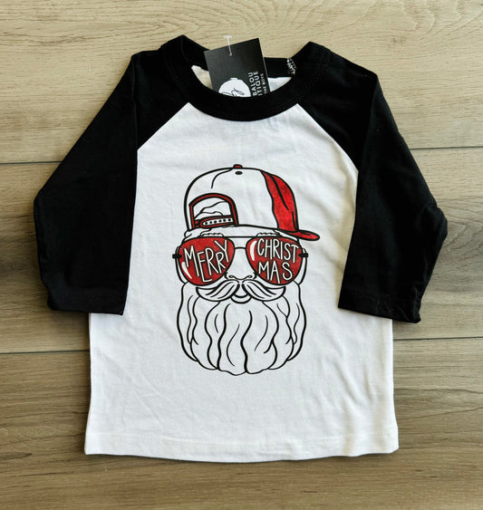 SnapBack Santa Baseball Tee